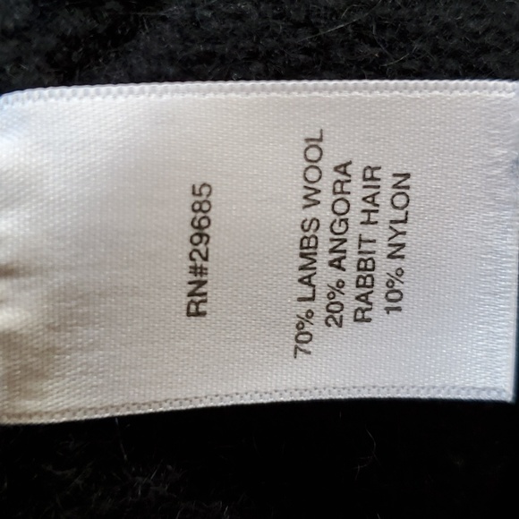 Pendleton Luxe Wool / Angora Black, Open Cardigan, PXL, Worn Twice,Like New,Chic - Picture 7 of 10